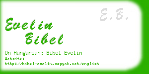 evelin bibel business card